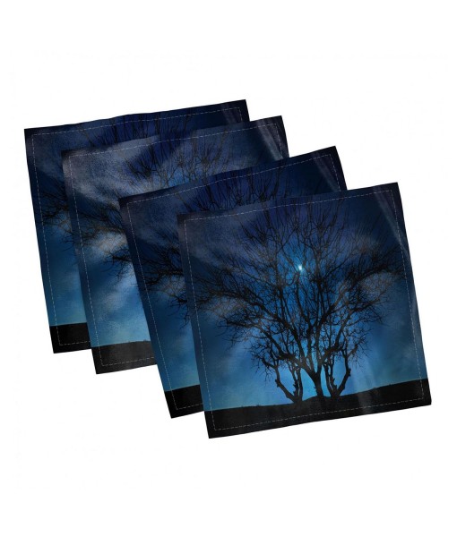 Night Tree Set of 4 Napkins  12