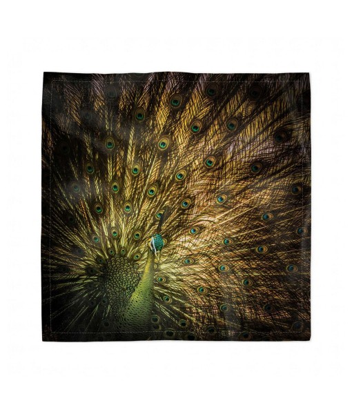 Peacock Set of 4 Napkins  18