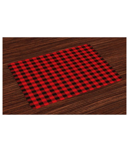 Plaid Place Mats  Set of 4