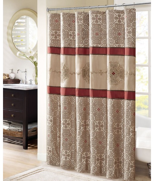 Donovan EmbroideredShower Curtain  72