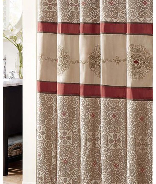 Donovan EmbroideredShower Curtain  72